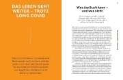 Buchcover und Innenansicht für das Buch: Long Covid und Post Covid