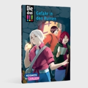 Buchcover und Innenansicht für das Buch: Die drei !!!: Gefahr in den Ruinen