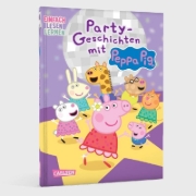 Buchcover und Innenansicht für das Buch: Peppa Wutz: Party-Geschichten mit Peppa Pig