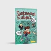 Buchcover und Innenansicht für das Buch: Die Abenteuer des Super-Pupsboy 1: Stinknormal ist anders