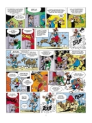 Buchcover und Innenansicht für das Buch: Mortadelo y Filemon: La máquina del cambiazo