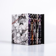 Buchcover und Innenansicht für das Buch: Attack on Titan, Bände 26-30 im Sammelschuber mit Extra