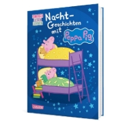 Buchcover und Innenansicht für das Buch: Peppa Wutz: Nacht-Geschichten mit Peppa Pig