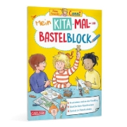 Buchcover und Innenansicht für das Buch: Conni Gelbe Reihe (Beschäftigungsbuch): Mein Kita-Mal- und Bastelblock