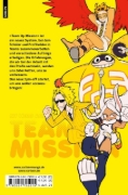 Buchcover und Innenansicht für das Buch: Boku no Hero Academia: Team Up Mission