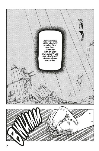 Buchcover und Innenansicht für das Buch: Nanatsu no Taizai