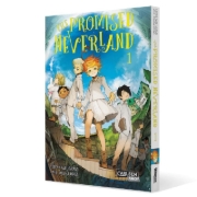 Buchcover und Innenansicht für das Buch: Yakusoku no Neverland