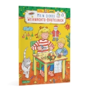 Buchcover und Innenansicht für das Buch: Conni Gelbe Reihe (Beschäftigungsbuch): Mein dickes Weihnachts-Bastelbuch