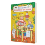Buchcover und Innenansicht für das Buch: Conni Gelbe Reihe (Beschäftigungsbuch): Mein dickes Weihnachts-Bastelbuch