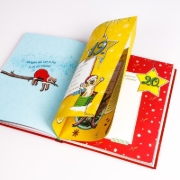 Buchcover und Innenansicht für das Buch: #buch4you: Dein Adventskalender-Buch