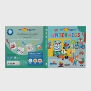 Buchcover und Innenansicht für das Buch: Baby Pixi (unkaputtbar) 107: Mein Baby-Pixi-Buggybuch: Unterwegs