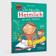 Buchcover und Innenansicht für das Buch: Der kleine Herr Heimlich in der Schule