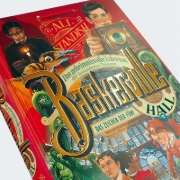 Buchcover und Innenansicht für das Buch: The Improbable Tales of Baskerville Hall 2: The Sign of the Five