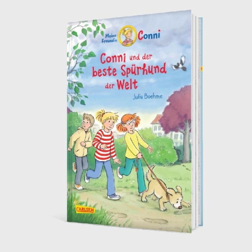 Buchcover und Innenansicht für das Buch: Conni Erzählbände 44: Conni und der beste Spürhund der Welt