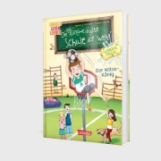 Buchcover und Innenansicht für das Buch: Die unlangweiligste Schule der Welt. Geheime Pause 2: Der Witze-König