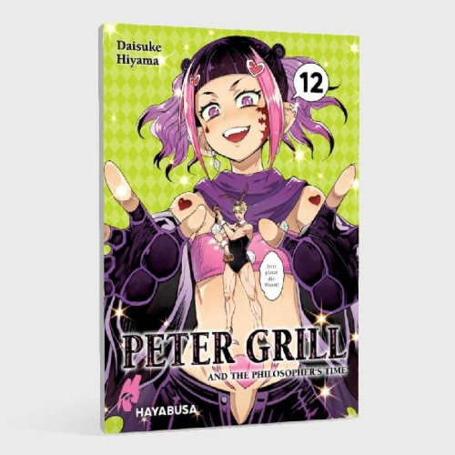Buchcover und Innenansicht für das Buch: Peter Grill to Kenja no Jikan