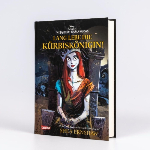 Buchcover und Innenansicht für das Buch: Disney: Lang lebe die Kürbiskönigin! (nach Tim Burton's the Nightmare before Christmas)