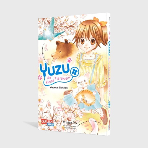 Buchcover und Innenansicht für das Buch: Yuzu no Dobutsu Karte