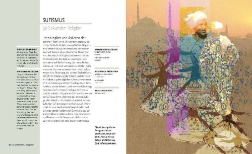 Buchcover und Innenansicht für das Buch: Religion in 30 Sekunden