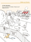 Buchcover und Innenansicht für das Buch: Schlau für die Schule: Mein MEGA dicker Zahlen-Block