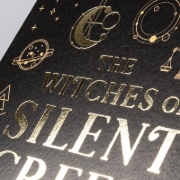 Buchcover und Innenansicht für das Buch: The Witches of Silent Creek 1: Unendliche Macht