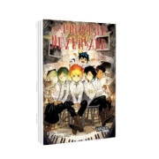 Buchcover und Innenansicht für das Buch: Yakusoku no Neverland