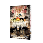 Buchcover und Innenansicht für das Buch: Yakusoku no Neverland