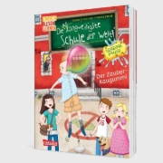 Buchcover und Innenansicht für das Buch: Die unlangweiligste Schule der Welt. Geheime Pause 1: Der Zauber-Kaugummi