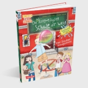 Buchcover und Innenansicht für das Buch: Die unlangweiligste Schule der Welt. Geheime Pause 1: Der Zauber-Kaugummi
