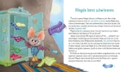 Buchcover und Innenansicht für das Buch: Die kleine Fledermaus Wegda: Wegda planscht los
