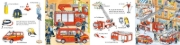 Buchcover und Innenansicht für das Buch: Mein kleines buntes Bildwörterbuch: Bei der Feuerwehr
