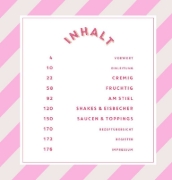 Buchcover und Innenansicht für das Buch: Eis! Gelato! Sorbet! Alles selbst gemacht!