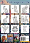 Buchcover und Innenansicht für das Buch: Mandala Malbuch Katzen für Kinder ab 8 Jahren, Teenager und Erwachsene mit 50 schönen Ausmalmotiven