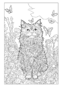 Buchcover und Innenansicht für das Buch: Mandala Malbuch Katzen für Kinder ab 8 Jahren, Teenager und Erwachsene mit 50 schönen Ausmalmotiven