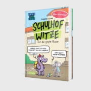 Buchcover und Innenansicht für das Buch: Schulhof-Witze für die große Pause