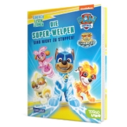 Buchcover und Innenansicht für das Buch: PAW Patrol Erstlesebuch: Die Super-Welpen sind nicht zu stoppen!
