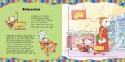 Buchcover und Innenansicht für das Buch: Bobo Siebenschläfer Puzzlebuch zum Entdecken