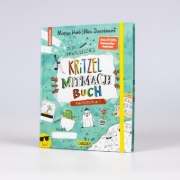 Buchcover und Innenansicht für das Buch: #buch4you: Dein unglaubliches Kritzel-Mitmach-Buch