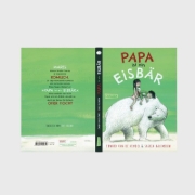 Buchcover und Innenansicht für das Buch: Papa is een ijsbeer