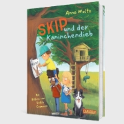 Buchcover und Innenansicht für das Buch: Skip en de konijnendief