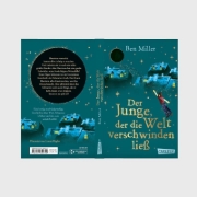Buchcover und Innenansicht für das Buch: Der Junge, der die Welt verschwinden ließ