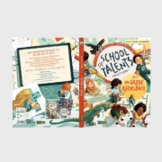 Buchcover und Innenansicht für das Buch: School of Talents: Freistunde - Das große Rätselbuch