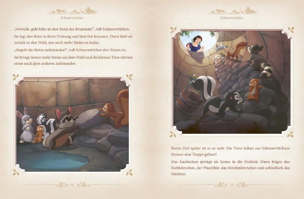 Buchcover und Innenansicht für das Buch: Disney: Das große goldene Buch der Tiergeschichten