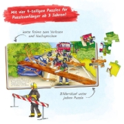 Buchcover und Innenansicht für das Buch: Trötsch Pappenbuch Puzzlebuch Feuerwehr