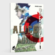 Buchcover und Innenansicht für das Buch: Imawa no Kuni no Alice