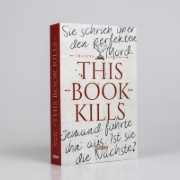 Buchcover und Innenansicht für das Buch: This Book Kills