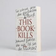 Buchcover und Innenansicht für das Buch: This Book Kills