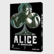 Buchcover und Innenansicht für das Buch: Imawa no Kuni no Alice