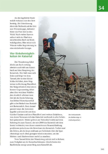 Buchcover und Innenansicht für das Buch: Die schönsten Wanderungen mit Hunden