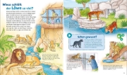 Buchcover und Innenansicht für das Buch: BOOKii® WAS IST WAS Junior Wir gehen in den Zoo!